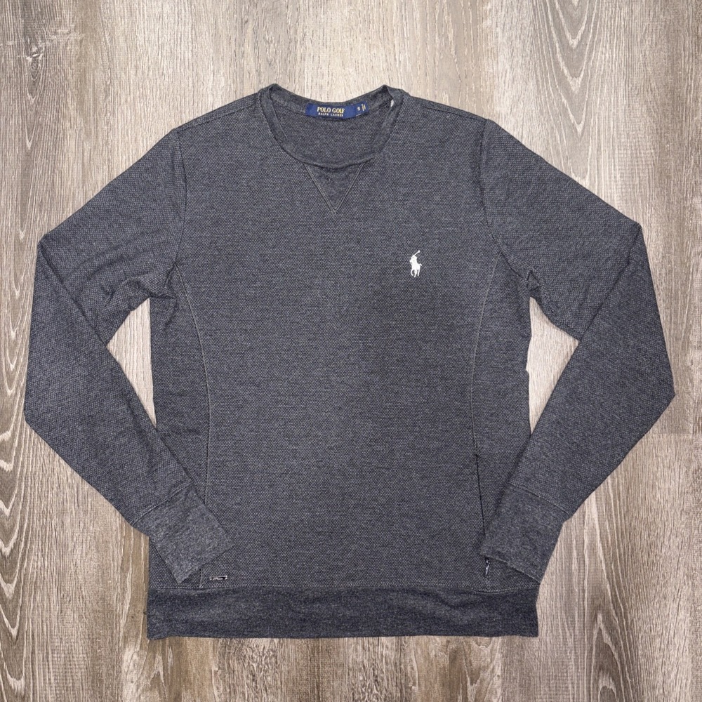 Polo Golf Ralph Lauren Waffle Knit Thermal Shirt Women Small Long Sleeve Pony